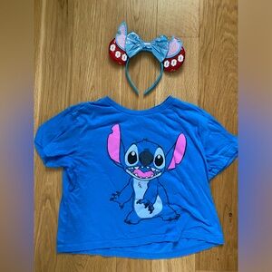 Crop Disney tee stich